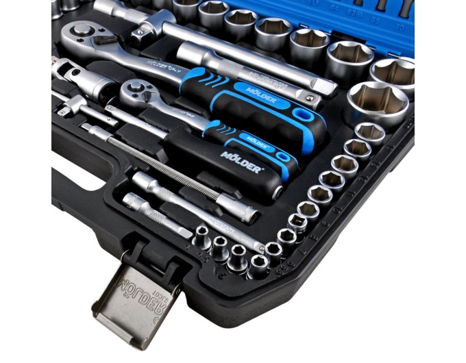 Профессиональный набор инструментов в кейсе MÖLDER 1/2 ", 1/4" 72 T, CR-V, 94ед., цена: 4 009 грн.