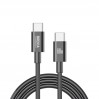 Кабель Brevia Type-C to Type-C 60W 1м, черный ZIP, цена: 127 грн.