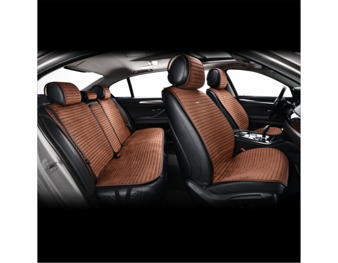 Комплект преміум накидок для сидінь CarLife Sport, coffee, ціна: 4 561 грн.