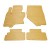 Infiniti Infiniti QX70 2013- Комплект из 4-х ковриков Бежевый в салон (Stingray)