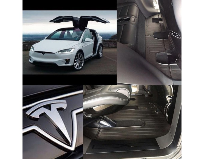 Tesla Model X (6 seats) (2015-...) комплект ковриков с 7 штук (Stingray), цена: 6 026 грн.