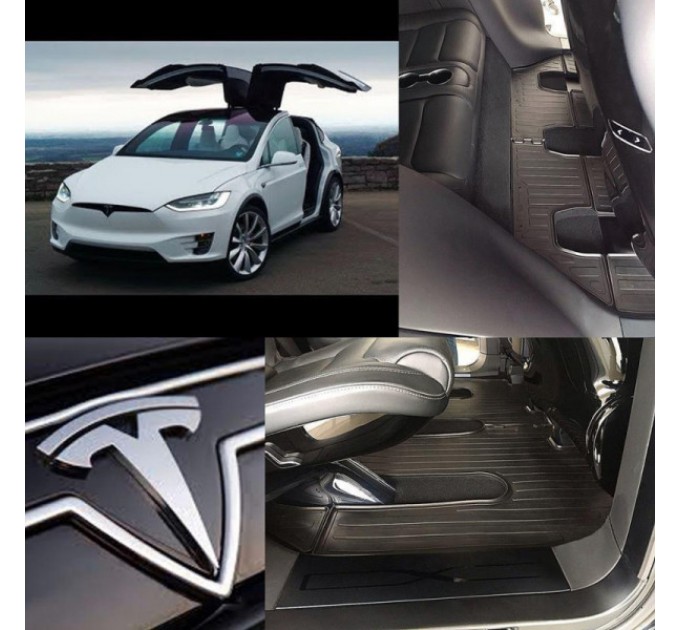 Tesla Model X (6 seats) (2015-...) комплект ковриков с 7 штук (Stingray), цена: 5 120 грн.