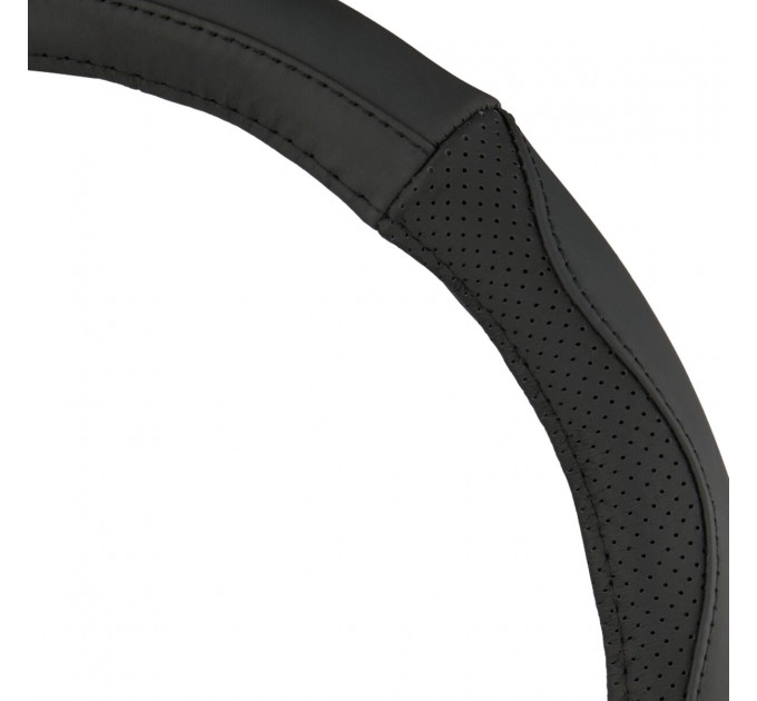 Чохол на кермо Carlife 37-39см, шкіра, чорний SW243M, ціна: 440 грн.