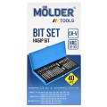 Профессиональный набор звезд и шестигранников Molder CR-V 40шт, цена: 1 079 грн.