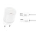 Сетевое зарядное устройство XO L150 30W Single USB-C + Lightning кабель белый, цена: 389 грн.
