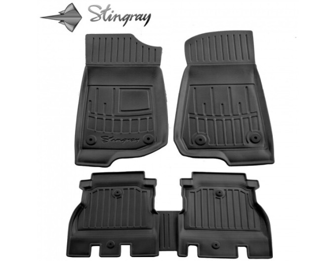 Jeep Wrangler (JL) (5 doors) (2018-...) комплект 3D ковриков с 5 штук (Stingray), цена: 1 870 грн.