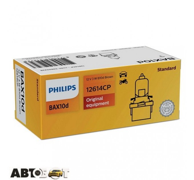 Лампа накаливания Philips 12614CP BAX B10 d Brown (1шт.), цена: 66 грн.