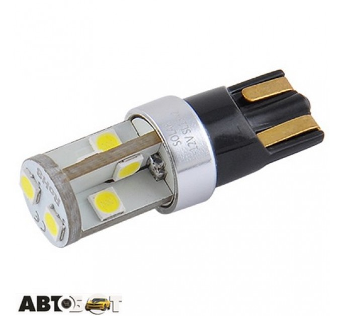 LED лампа SOLAR T10 W2.1x9.5d 12V 10SMD 3030 SSC CANBUS white SL1342 (2 шт.), цена: 475 грн.