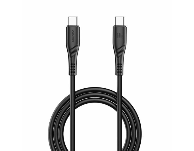 Кабель Winso Pro Type-C to Type-C 60W PVC 2м черный, цена: 120 грн.