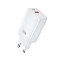 Сетевое зарядное устройство XO CE17 GaN 65W белый