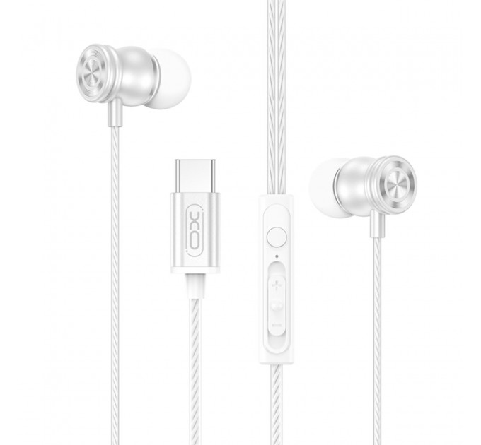 Наушники проволочные XO EP80 In ear Type-C белые, цена: 129 грн.