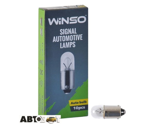 Лампа накаливания Winso T4W 4W 12V BA9s 713170 (1 шт.), цена: 7 грн.