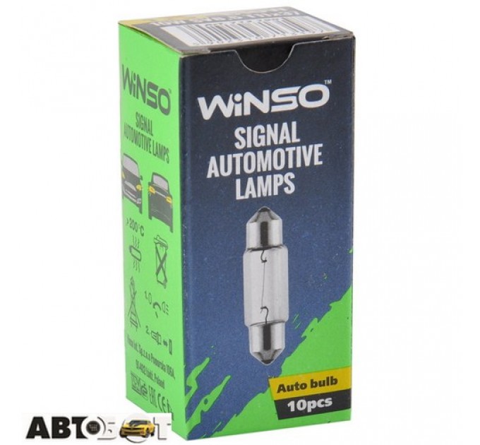 Лампа накаливания Winso C10W 10W 12V SV8.5 T11x37 713190 (1 шт.), цена: 12 грн.
