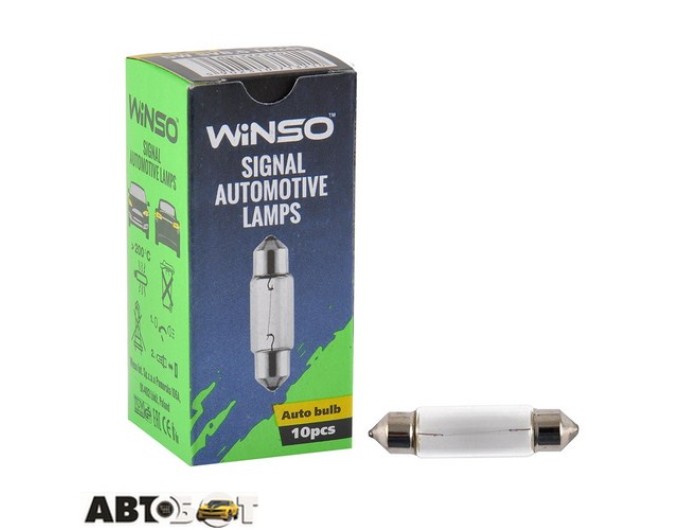 Лампа накаливания Winso C5W 5W 12V SV8.5 T11x41 713210 (1 шт.), цена: 7 грн.