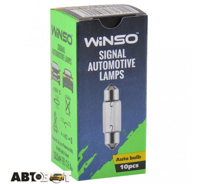 Лампа розжарювання Winso C5W 5W 12V SV8.5 T11x41 713210 (1 шт.), ціна: 14 грн.