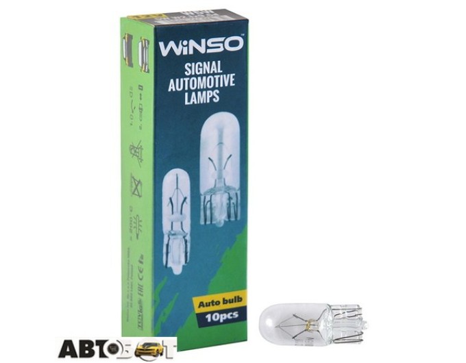 Лампа накаливания Winso W5W 5W 12V W2.1x9.5d 713230 (1 шт.), цена: 7 грн.