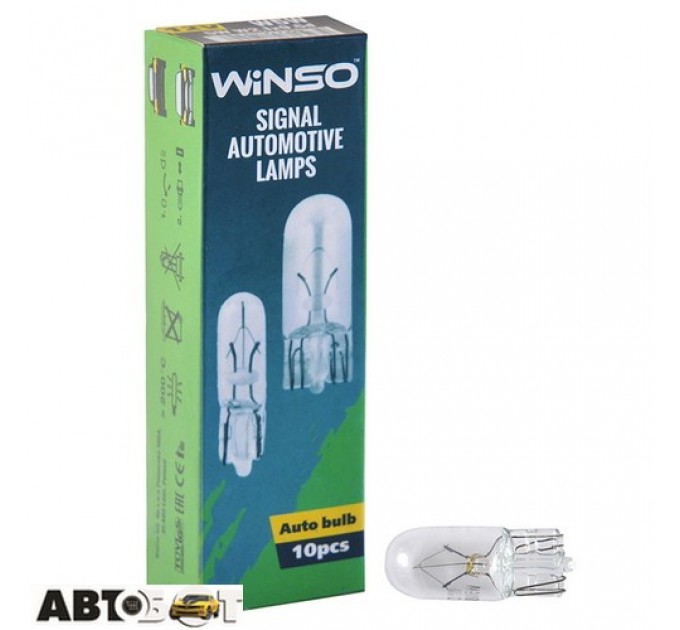 Лампа розжарювання Winso W5W 5W 12V W2.1x9.5d 713230 (1 шт.), ціна: 6 грн.