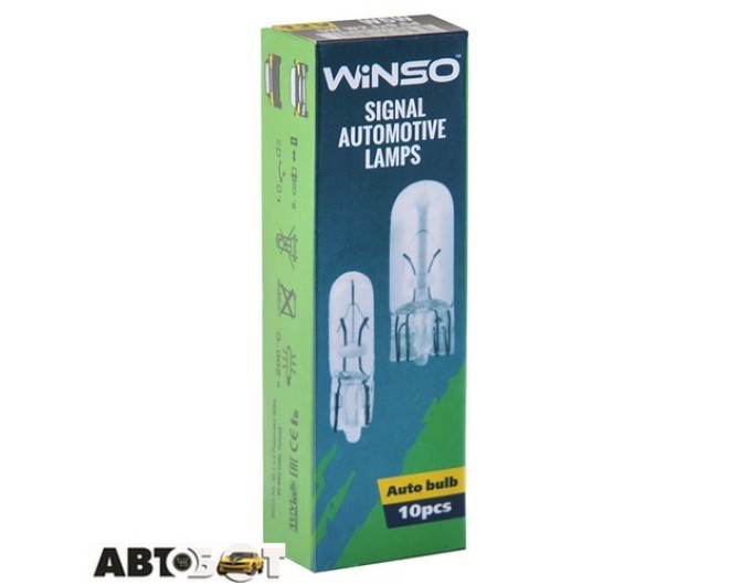 Лампа накаливания Winso W5W 5W 12V W2.1x9.5d 713230 (1 шт.), цена: 7 грн.