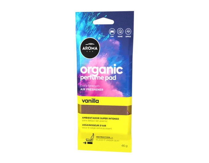 Ароматизатор Aroma Car Organic Perfume Pad 46г - Vanilla сухой, цена: 149 грн.