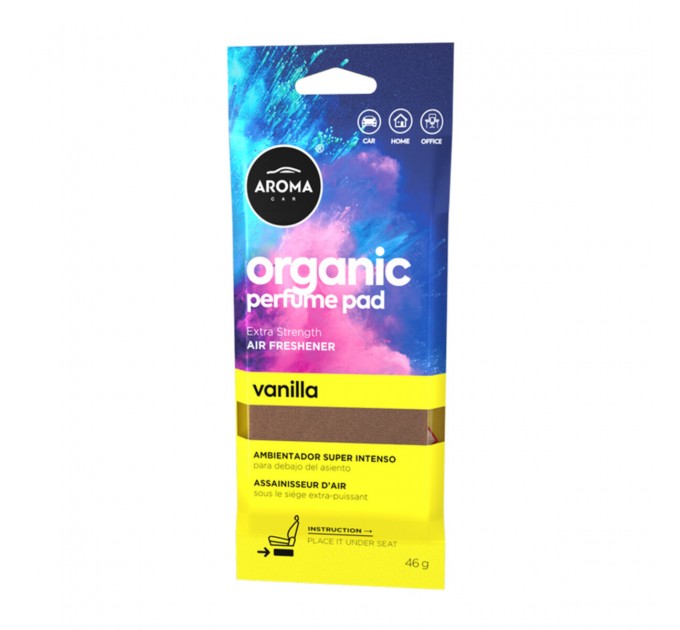 Ароматизатор Aroma Car Organic Perfume Pad 46г - Vanilla сухой, цена: 149 грн.