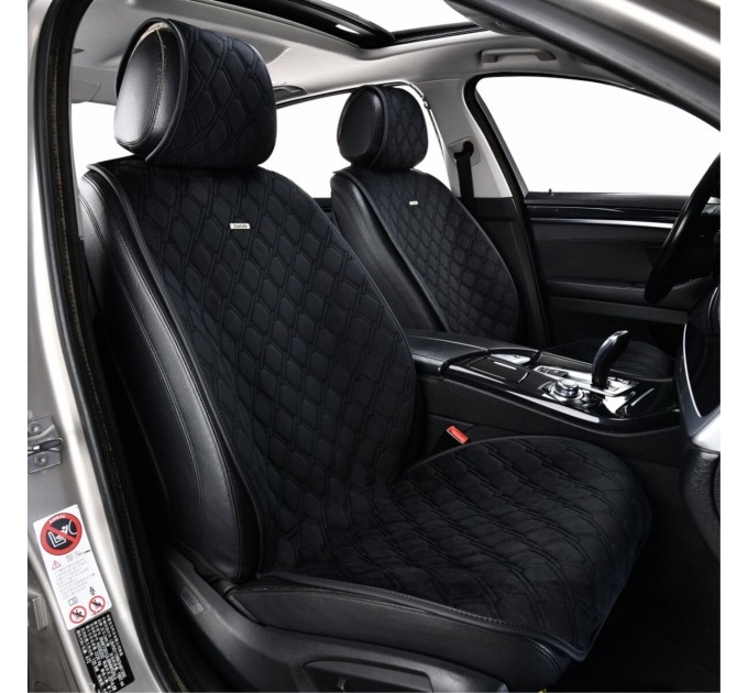 Комплект преміум накидок для сидінь CarLife Turbo, black, ціна: 4 561 грн.