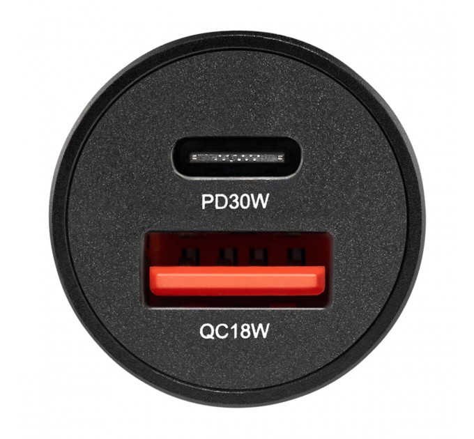 Автомобильное зарядное устройство Brevia ePower DualMetal 48W 1xUSB-C+1xUSB-A, черный, цена: 319 грн.