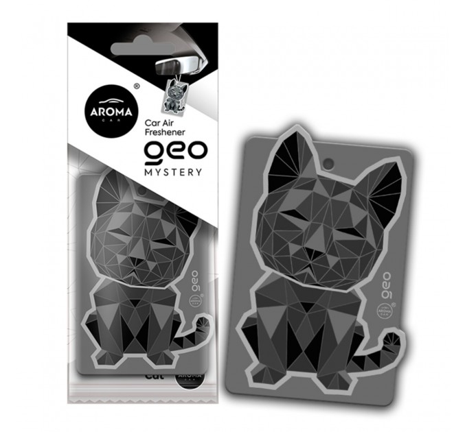 Ароматизатор Aroma Car Cellulose Geo Cat - Black Mystery сухой, цена: 57 грн.