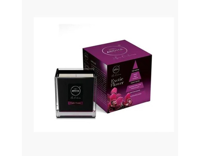 Свеча ароматическая Aroma Home Black Series Candles - Exotic Flower 155г, цена: 440 грн.