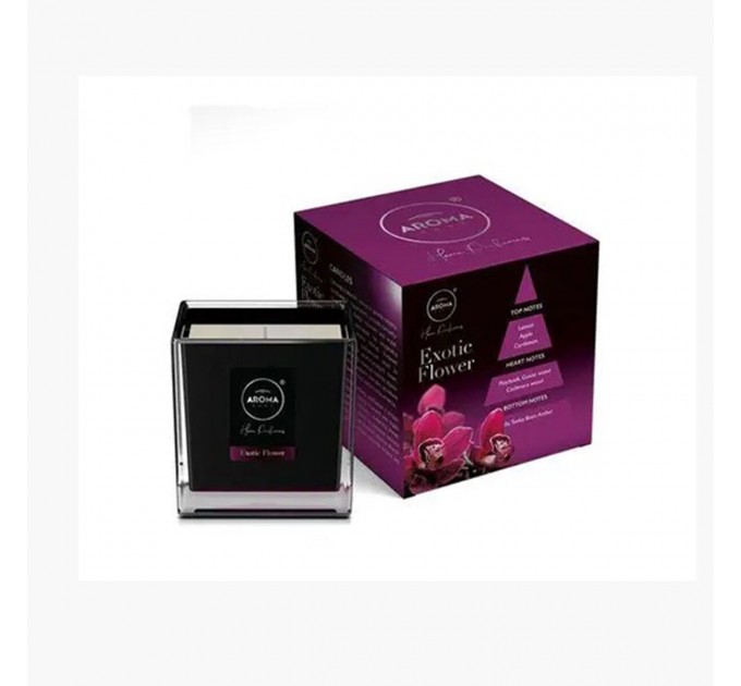 Свічка ароматична Aroma Home Black Series Candles - Exotic Flower 155г, ціна: 418 грн.