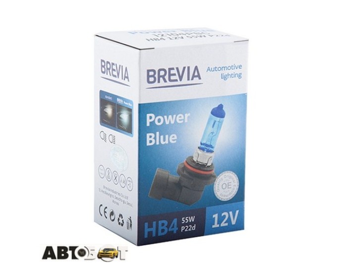 Галогенна лампа BREVIA Power Blue HB4 12V 55W 4200K 12104PBC (1 шт.), ціна: 225 грн.