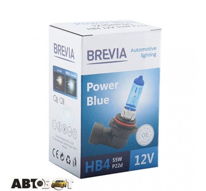  Галогенная лампа BREVIA Power Blue HB4 12V 55W 4200K 12104PBC (1 шт.)