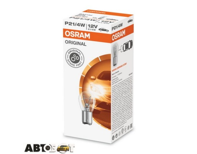 Лампа розжарювання Osram Original P21/4W 12V 7225-UNV (1 шт.), ціна: 68 грн.