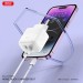 Сетевое зарядное устройство XO L137 PD20W/QC18W 1USB-A+1USB-C + Lightning кабель белый, цена: 269 грн.