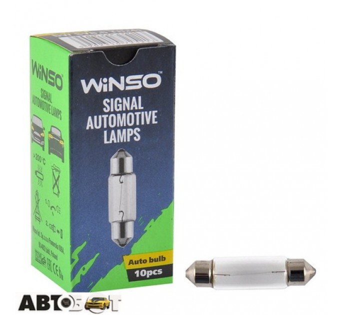 Лампа накаливания Winso C5W 5W 25V SV8.5 T11x41 725210 (1 шт.), цена: 14 грн.