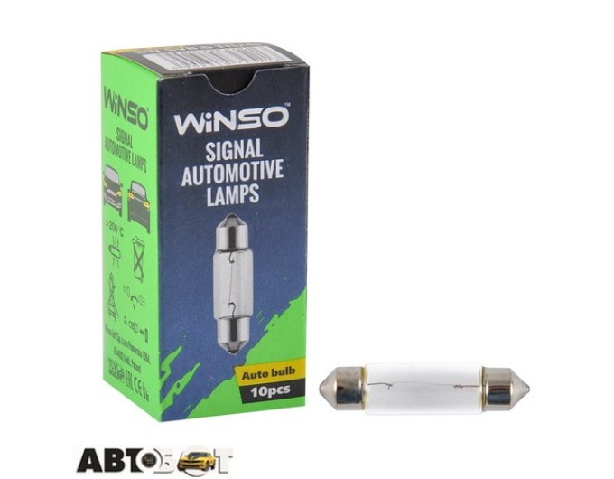 Лампа накаливания Winso C10W 10W 24V SV8.5 T11x41 725220 (1 шт.), цена: 9 грн.