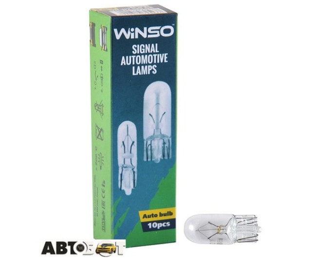 Лампа розжарювання Winso W5W 5W 24V W2.1x9.5d 725230 (1 шт.), ціна: 7 грн.