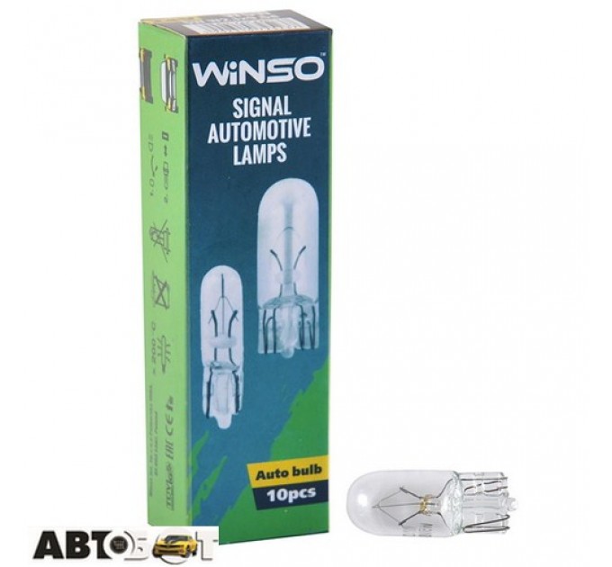 Лампа накаливания Winso W5W 5W 24V W2.1x9.5d 725230 (1 шт.), цена: 6 грн.
