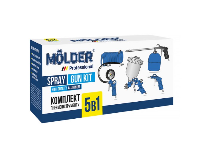 Набор пневмоинструмента Molder 5в1, цена: 1 225 грн.