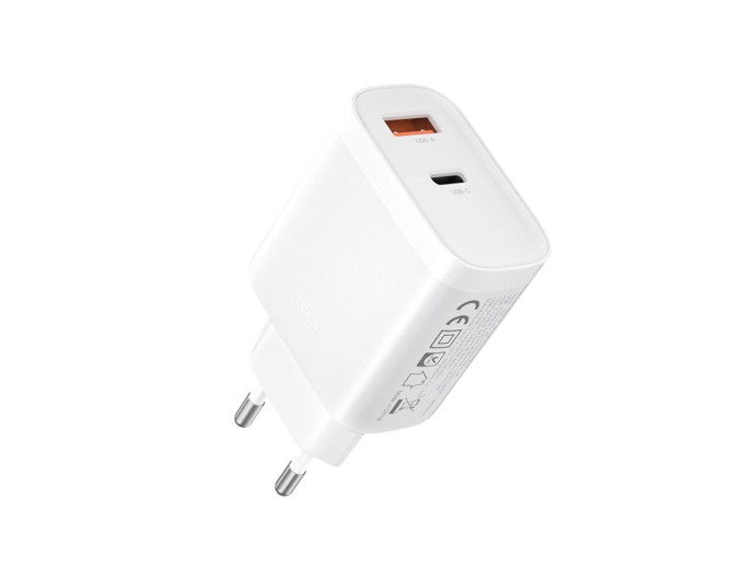 Сетевое зарядное устройство XO L116 PD30W/QC18W1USB-C+1USB-A белый, цена: 319 грн.