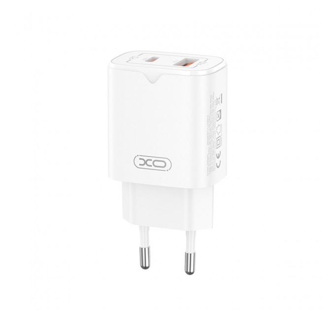 Сетевое зарядное устройство XO L130 PD30W/QC18W 1USB-C+1USB-A белый, цена: 299 грн.