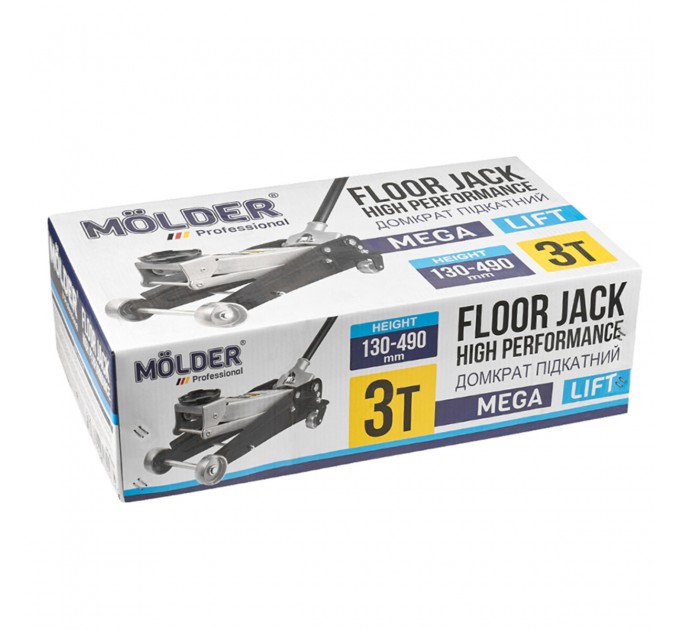 Домкрат гідравлічний підкатний Molder 3т 130-490мм, ціна: 6 447 грн.