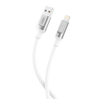 Кабель XO Liquid Silicone USB to Lightning 6A 1м белый