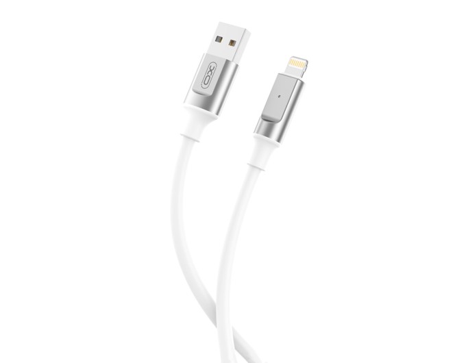 Кабель XO Liquid Silicone USB to Lightning 6A 1м білий, ціна: 129 грн.