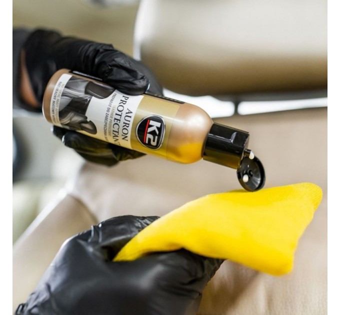 Набор по уходу за кожаной обивкой К2 Auron Strong Set со щеткой и микрофиброй, цена: 893 грн.