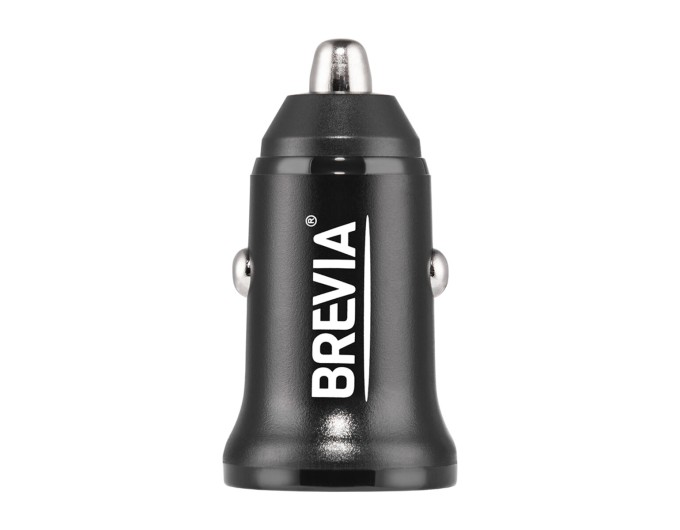 Автомобильное зарядное устройство Brevia ePower DualCharge 30W 1xUSB-C+1xUSB-A, черный, цена: 247 грн.