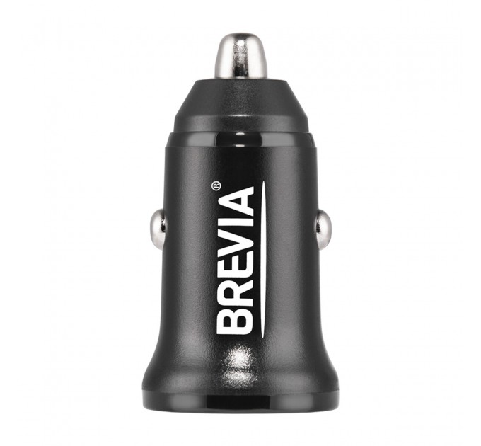 Автомобильное зарядное устройство Brevia ePower DualCharge 30W 1xUSB-C+1xUSB-A, черный, цена: 241 грн.