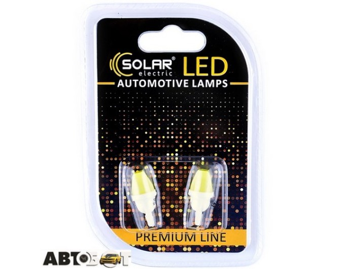 LED лампа SOLAR T10 W2.1x9.5d 12V 1COB white SL1337 (2 шт.), цена: 41 грн.