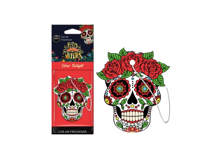 Ароматизатор Aroma Car Cellulose Dia De Los Muertos - Silver Tatoo сухой, цена: 57 грн.