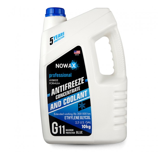 Антифриз Nowax Blue G11 синій концентрат 10кг, ціна: 1 386 грн.