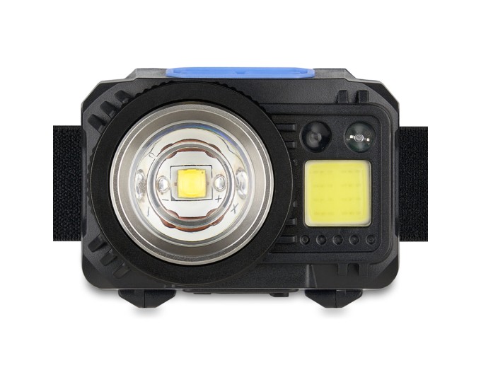 Фонарь налобный Brevia 550Lm, 3W CREE XPG+COB, 1200mAh/3xAAA, Zoom, с сенсором белый/красный, цена: 1 099 грн.
